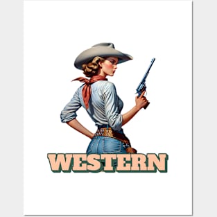 Cowgirl Posters and Art